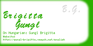 brigitta gungl business card